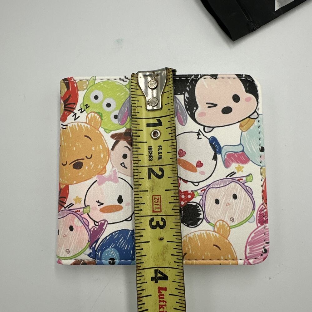 Bifold Wallet Unisex Disney Mini Characters Best Friends Faux Leather Adult Teen - Picture 7 of 9